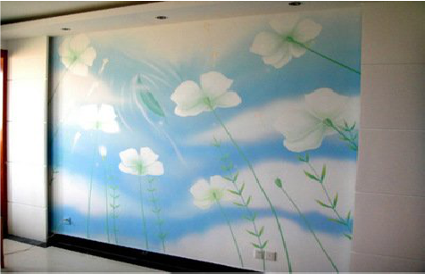 绥江画墙绘怎么画好白云的蓬松感？