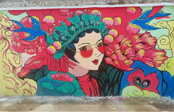 绥江墙体彩绘-网红墙