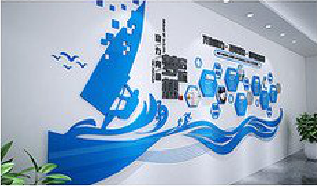 绥江海浪主题文化墙如何设计？