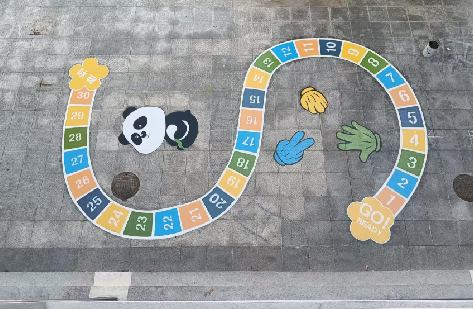 绥江地面游戏彩绘