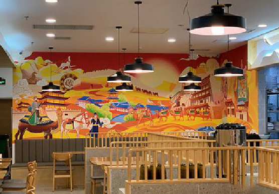 绥江商业空间彩绘介绍。