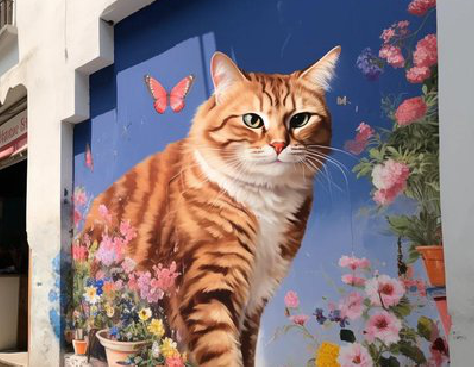 绥江自己绘制有个性的手绘墙