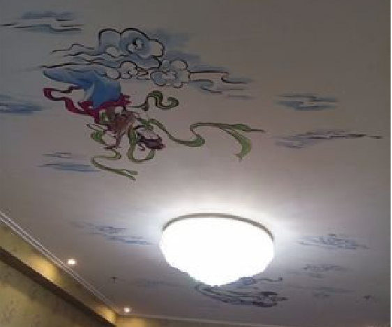 绥江如何快速绘制天花板上的手绘墙？