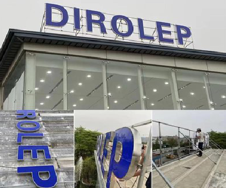 绥江楼顶发光字安装的注意事项。